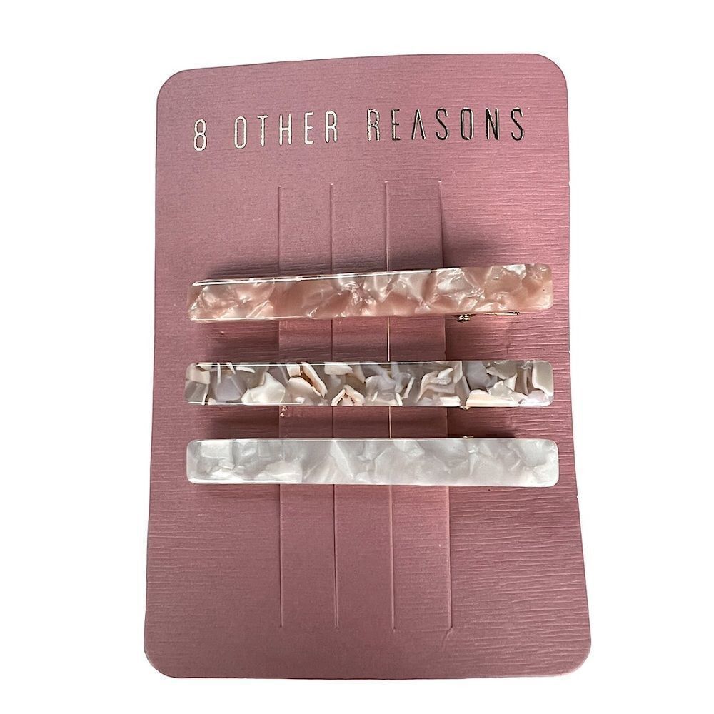 8 Other Reasons Resin Barrette NWT